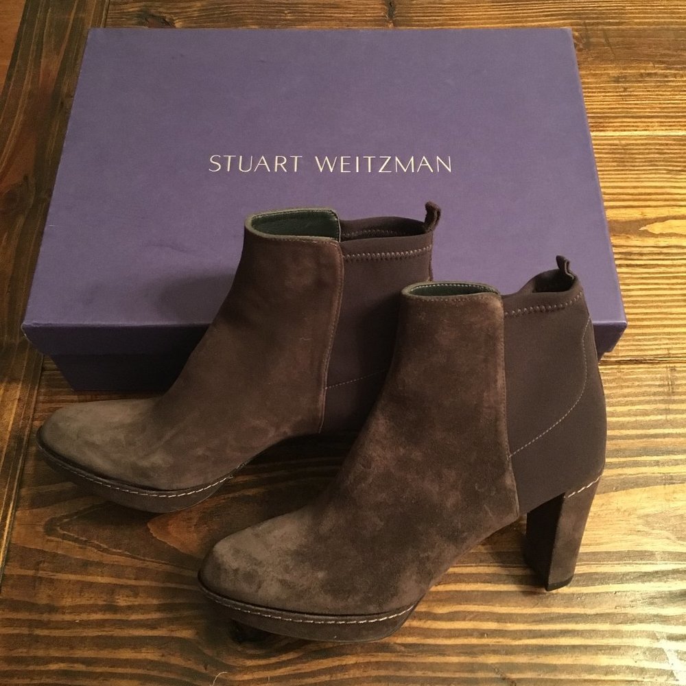 Stuart Weitzman Suede Bootie 8N NIB